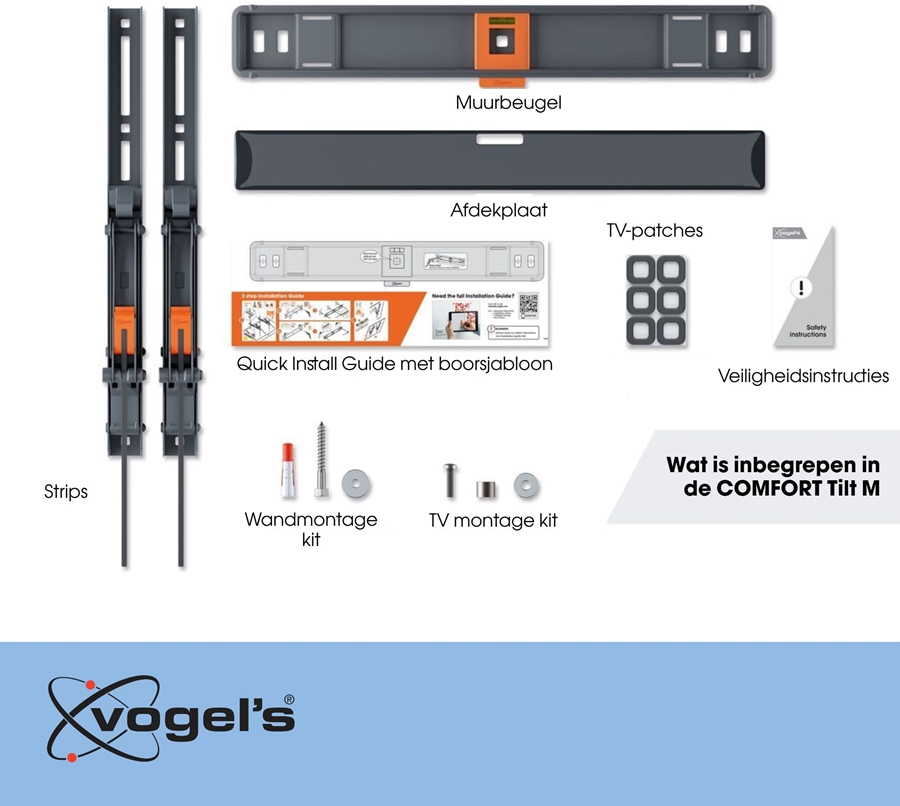 Vogel's COMFORT TVM 3415 | Kantelbare tv-beugel | 32-65 6